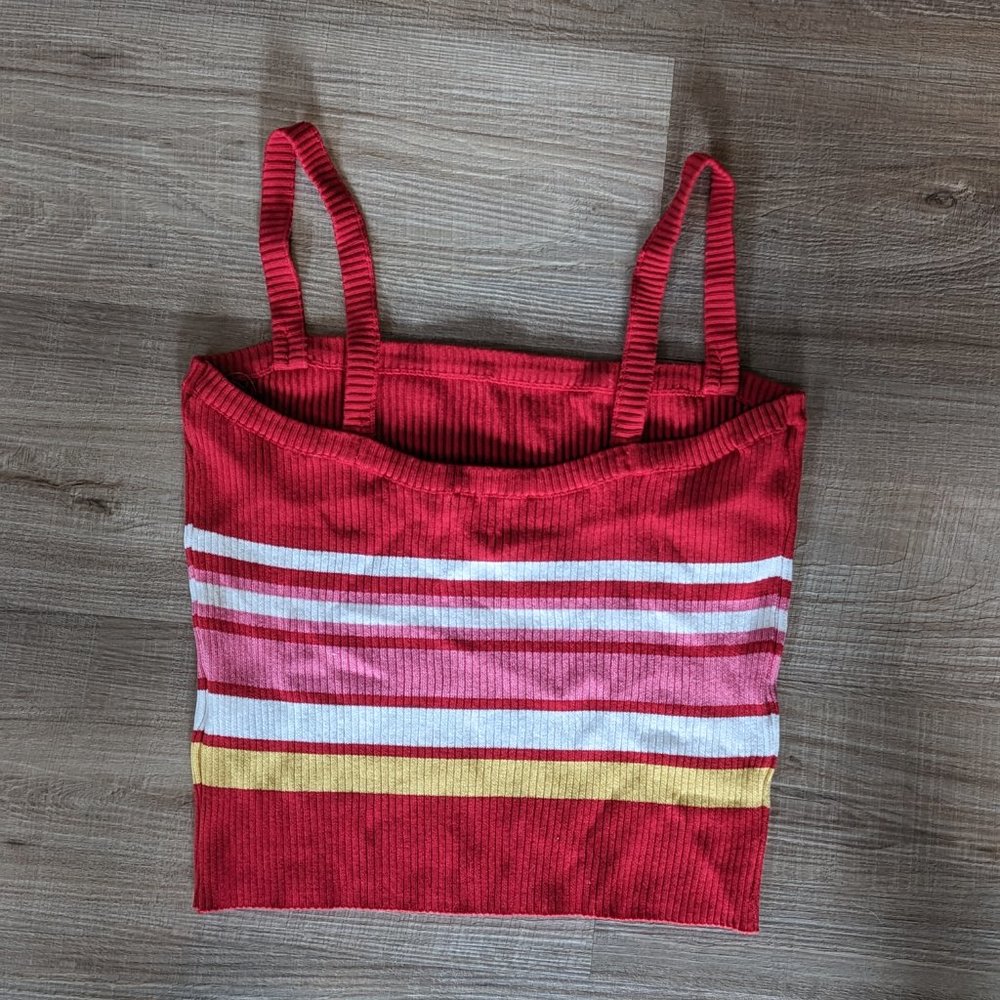 Iris Ribbed Cropped Tank Top - Picture 2 of 4